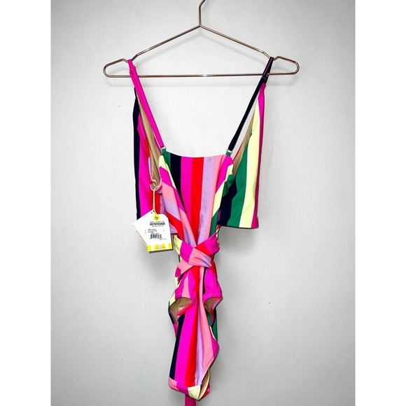 Shade Critters Women's Wrap One Piece, Multi Stripe Womens Size 12 new with Tags - Picture 4 of 9